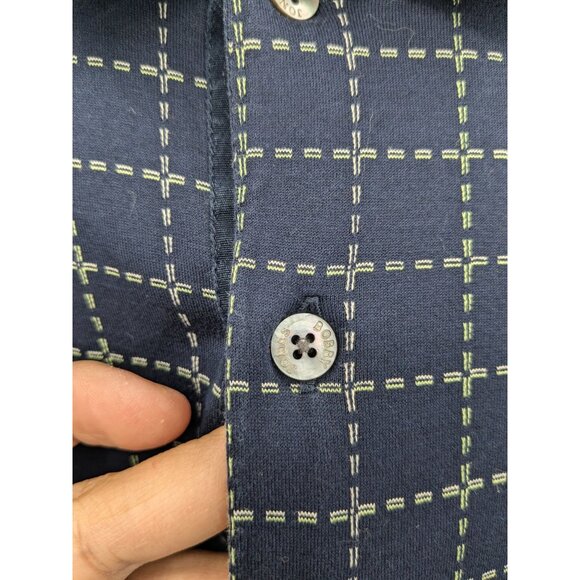 Bobby Jones Polo Shirt Men Size S Check Plaid Italy Golf Preppy Retro Heritage - Picture 6 of 10